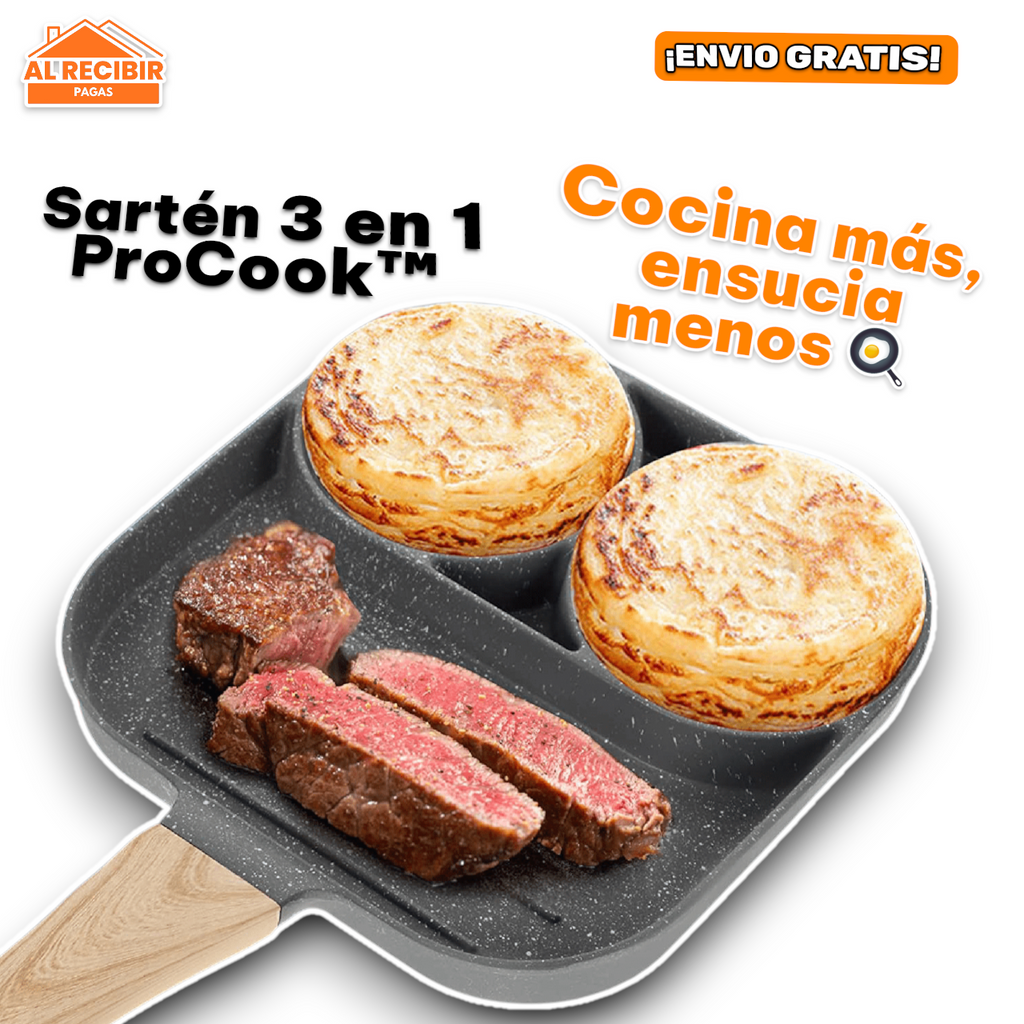 Sartén 3 en 1 ProCook™ | Multifuncional Antiadherente